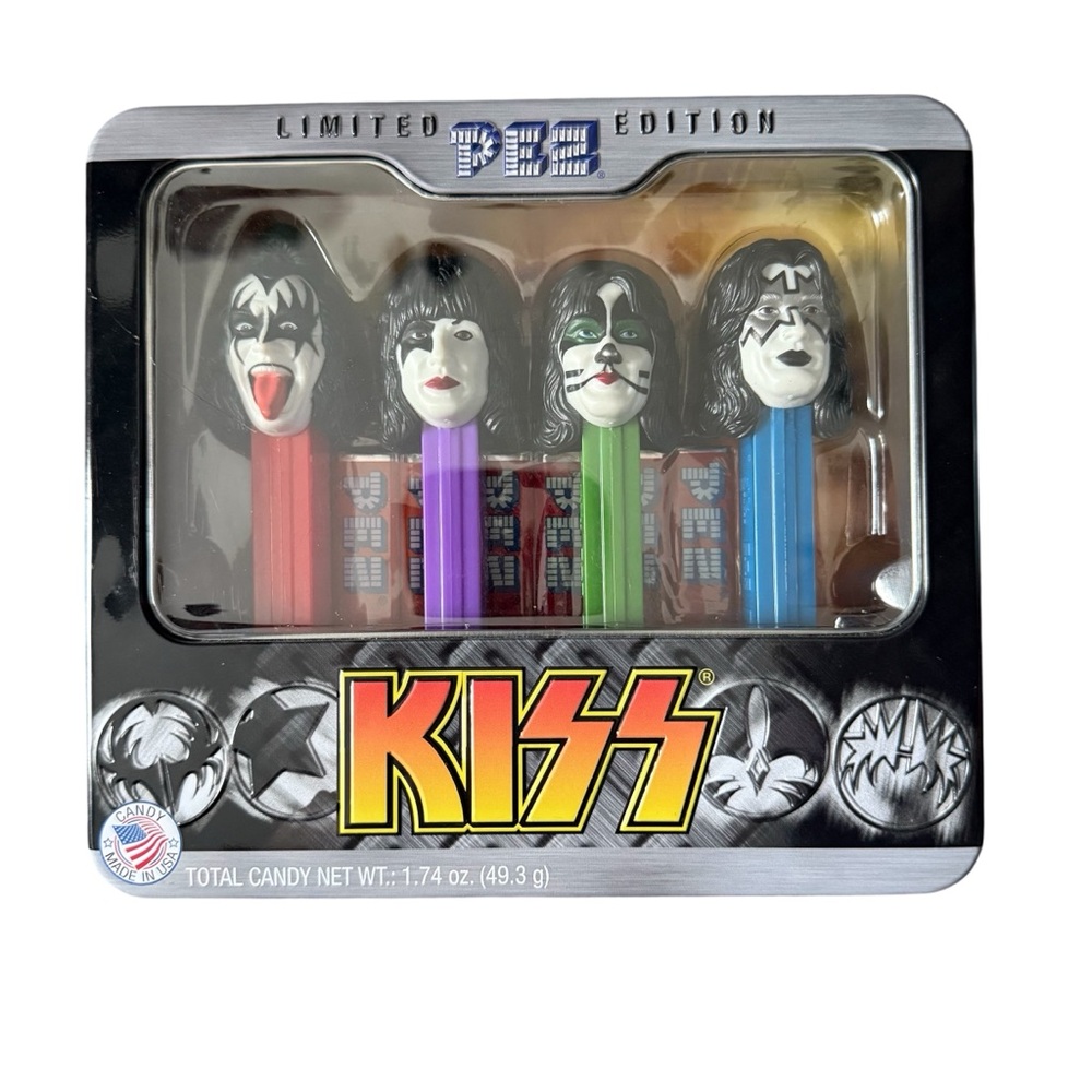 KISS PEZ Limited Edition Pez Set 2013 Gene Simmons Paul Stanley Ace & Peter